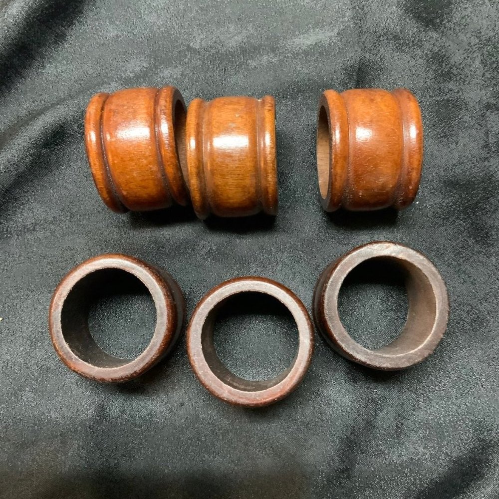 Wooden Boho Napkin Rings Holders